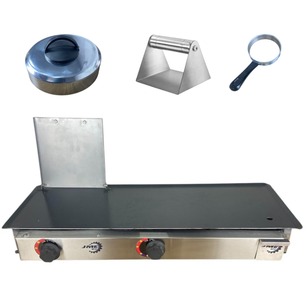 Chapa 80x30 Cm 2 Bocas Aço Inox Industrial Jme Metal C3