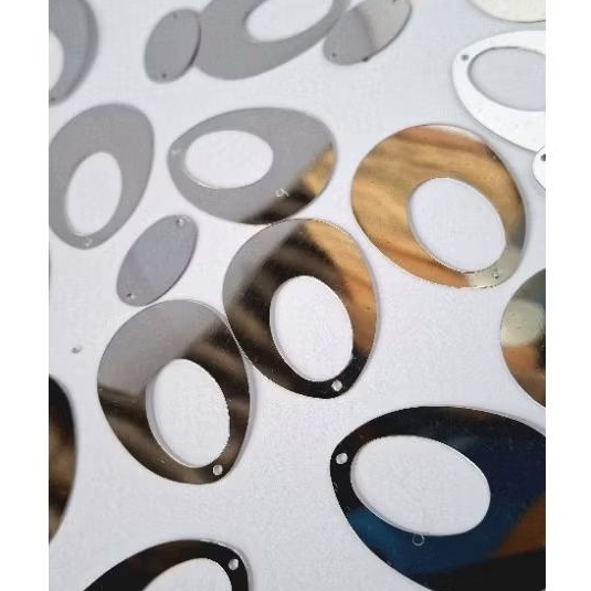 Paete Argola Oval Prata Espelhado 25x40mm - Escolha a Quantidade Desejada em Oferta na Shopee