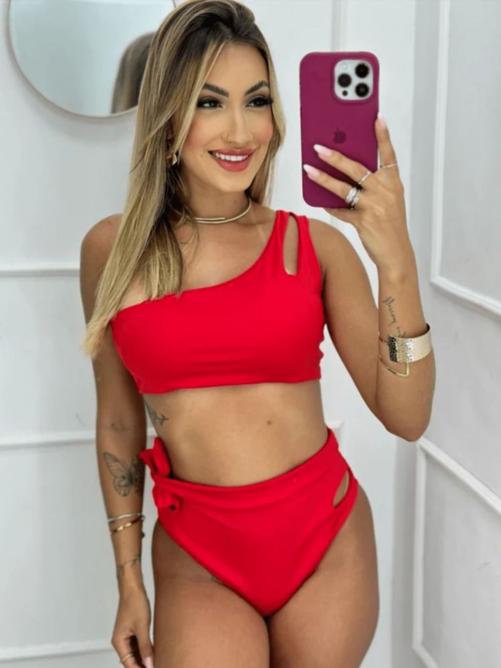 Biquíni Trancoso Mula Manca Com Bojo Cintura Alta Amarração na Lateral Moda Gringa Tendencia Sensual Verão Hotbeach