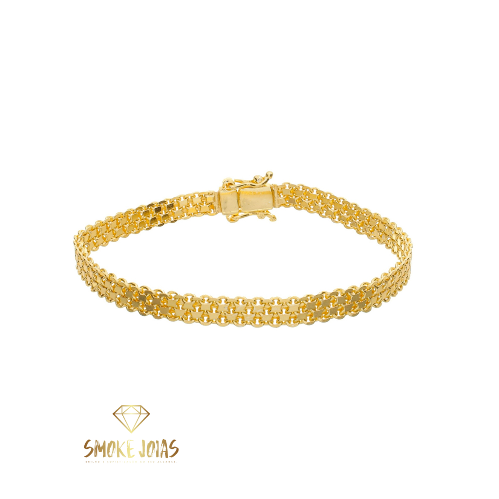 Pulseira Nino Abravanel 5,5mm Banhada a Ouro 18K – Moeda Antiga – Estilo e Sofisticação em Oferta na Shopee