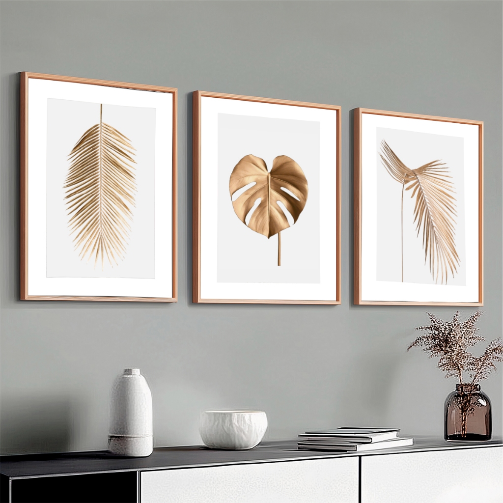 Kit Quadro Decorativo Moldura Sala Decoração Luxo Grande Moderna