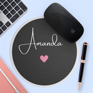 Mouse pad redondo feminino personalizado em Oferta na Shopee