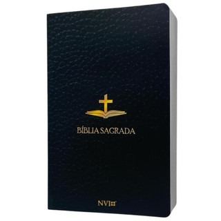 Bíblia Evangélica Letra Gigante Capa Brochura Cruz Tradicional Linguagem NVI Atualizada Lançamento em Oferta na Shopee
