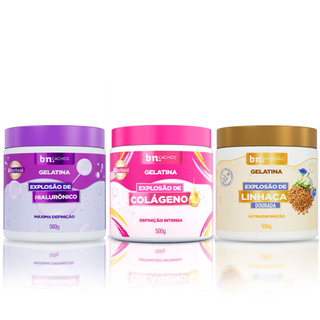 Gelatina Bn Explosão 500g Beleza Natural em Oferta na Shopee