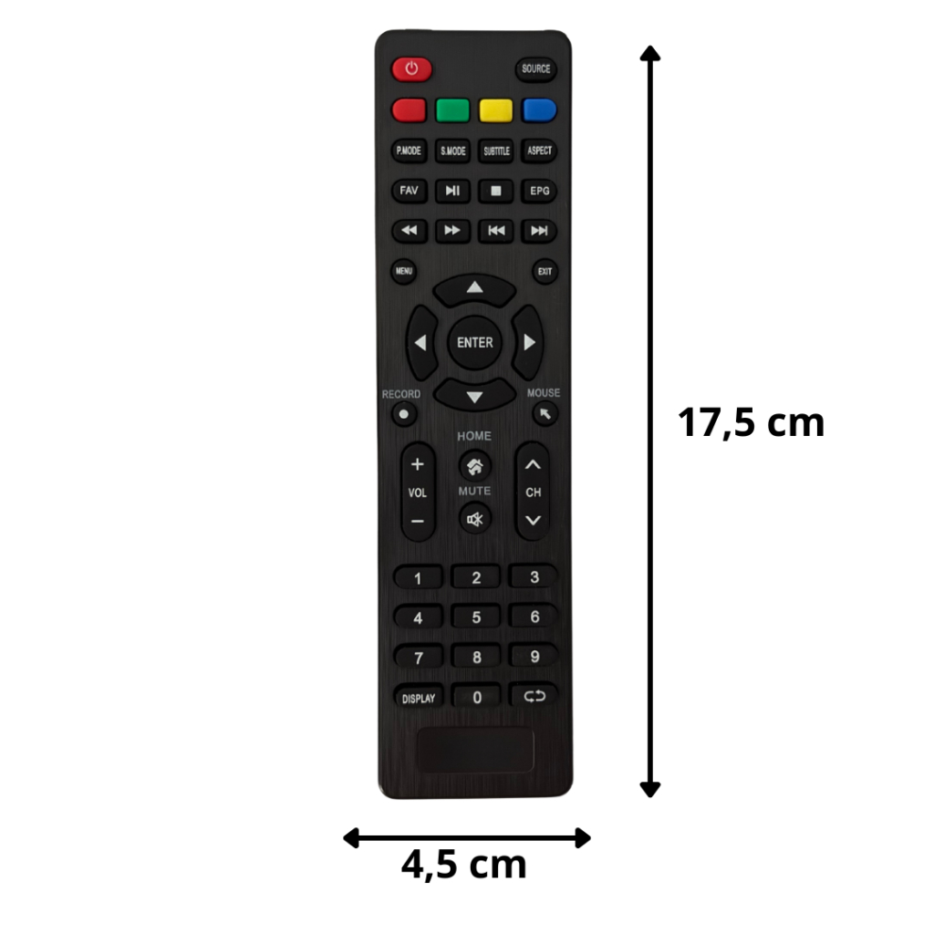 Controle Remoto para TV HQ HQSTV24NY / HQSTV43 / HQSTV50 / HQSTV55 / HQTV32Y - 9336 — imagem 2 de 2