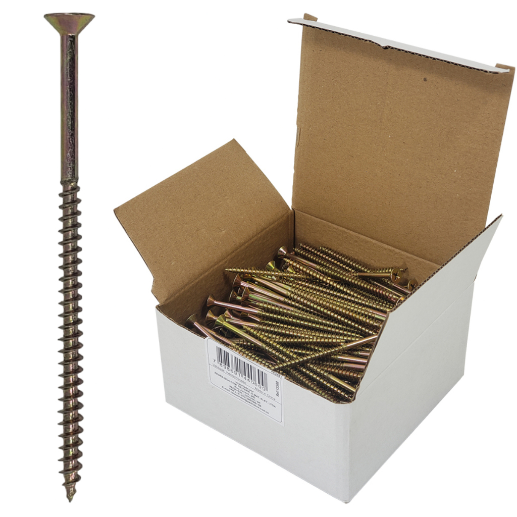 Parafuso Chipboard Phillips Stein 5.0x90mm Caixa 200 Peças Madeira Drywall em Oferta na Shopee