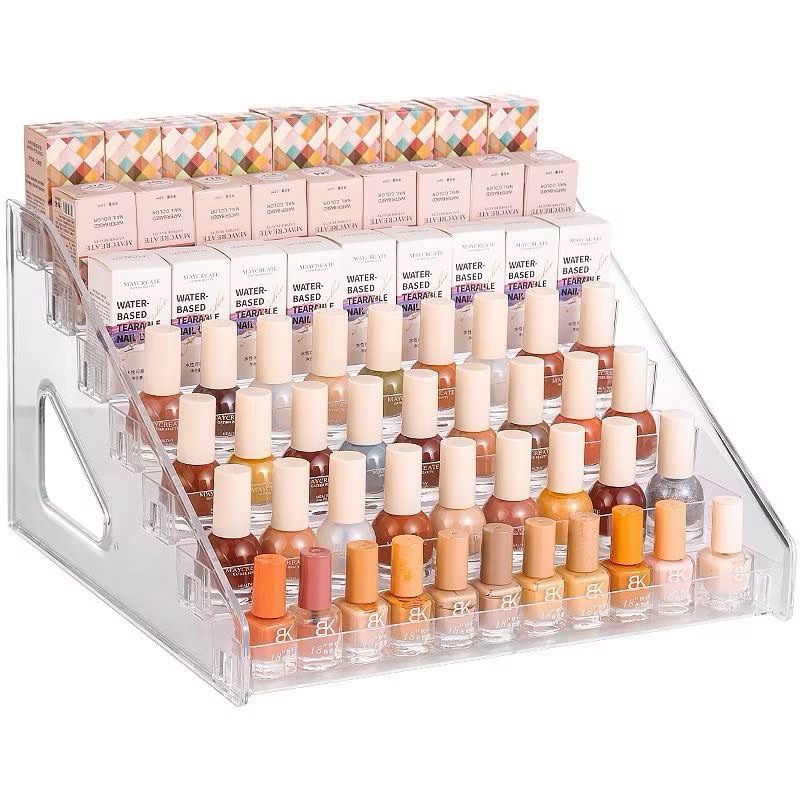 Novo - Organizador Expositor De Esmaltes Maquiagem Cosméticos em Acrílico com 3/5/7 Andares