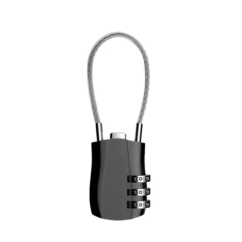 Cadeado de Viagem LockMaster de Cabo de Aço com Senha em Oferta na Shopee