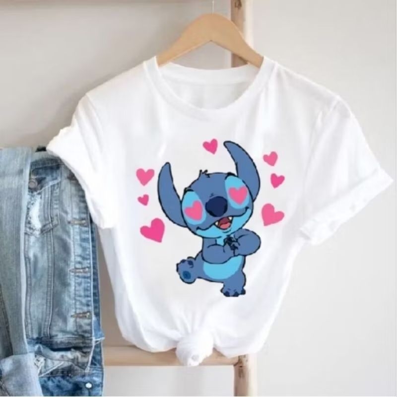 camisa lilo stitch camiseta de desenho infantil unissex temos tamanho infantil 100%algodão