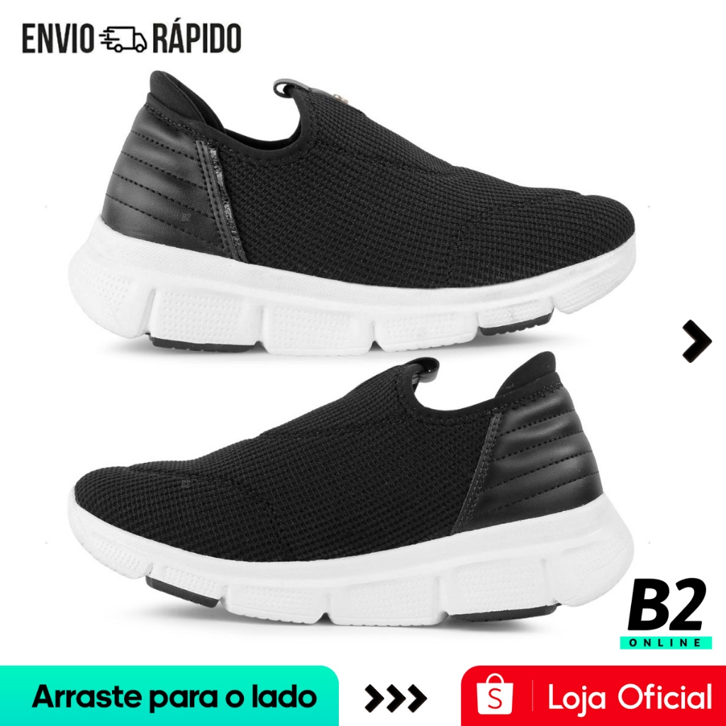 Tênis Esportivo Comfortflex Knit Slip On Feminino Original Com Nota Fiscal e Garantia em Oferta na Shopee