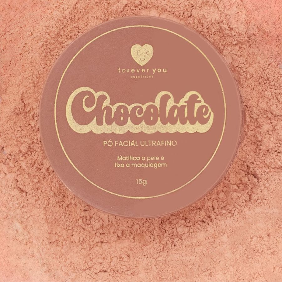 Pó Facial Translúcido Chocolate ForeverYou Cosmeticos em Oferta na Shopee