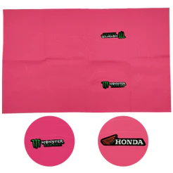 Capa Do Banco Emborrachada 3D Rosa Honda Xr 250 Tornado /Nx 150/Nx 200 /Xr 200 /Xre 190 /Cbr 450