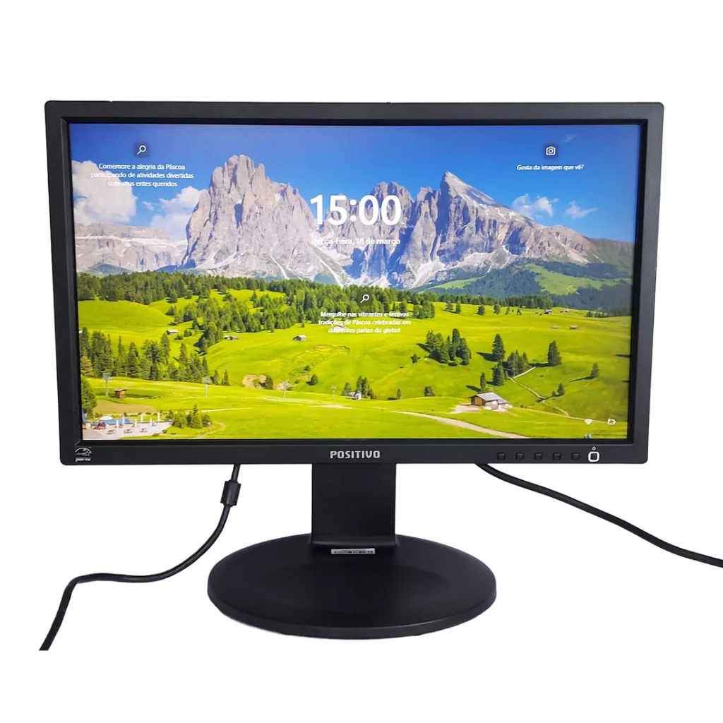 Monitor Positivo E2011PX LED 20" Polegadas VGA/DVI - Usado