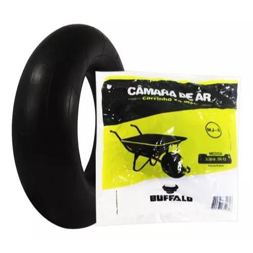 Câmara Ar Para Carrinho De Mão Carriola 3.50-8 Buffalo Jff Tipo Da Válvula Schrader