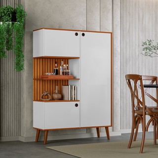 Organizador multiuso com portas para casa Armário organizador  3 portas e 7 prateleiras sala pintura 3D