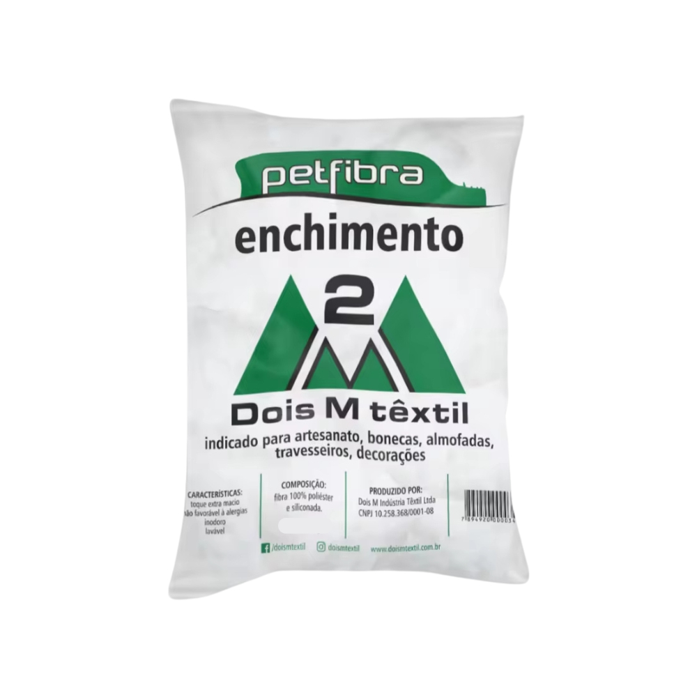 Enchimento Plumante Fofo Fibra para enchimento Almofada 500g