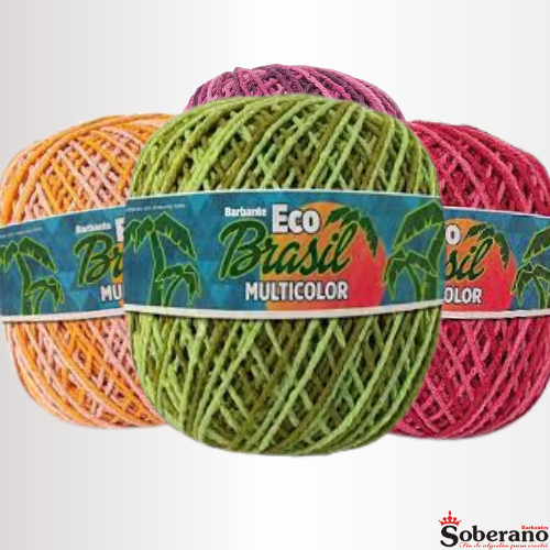 Barbante Eco Brasil Multicolor Folha 200g N6 TEX 885 em Oferta na Shopee