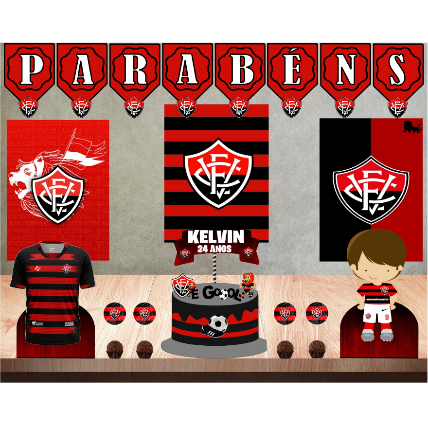 Kit Festa Vitória Futebol só um Bolinho