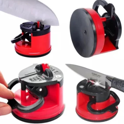 Imagem Amolador Profissional de Facas Afiador de Tesouras e Alicates com Ventosa