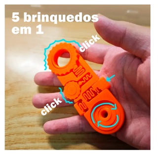 Brinquedo Anti Stress/TDAH/Autismo Para Mãos Sensorial Auditivo Diversas Funções em Oferta na Shopee