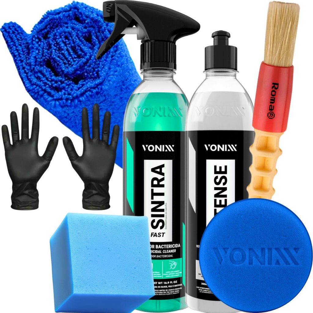 SINTRA FAST PRODUTO PARA LIMPAR PAINEL + INTENSE REVITALIZADOR PLÁSTICOS VONIXX em Oferta na Shopee