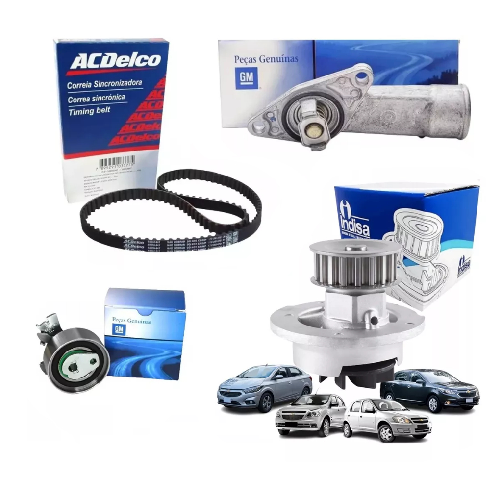 Kit Correia Tensor Válvula Bomba D'água Corsa Montana 1.8