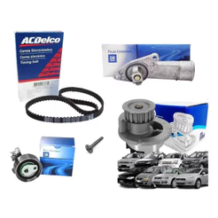 Kit Correia Dentada Tensor Válvula termostática Bomba D'água Ágile Celta Corsa Meriva Montana Onix Prisma 1.0 1.4 1.6 8v
