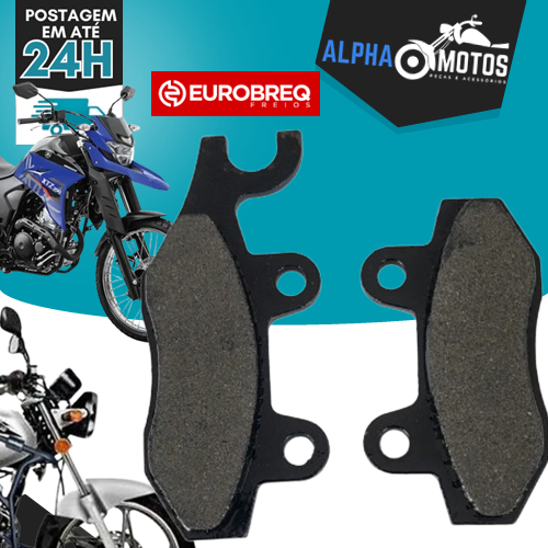 Pastilha Dianteira Eurobreq Yes 125 Xtz 125 Xtz 250 Lander Tenere Xtz 750 Super Tenere