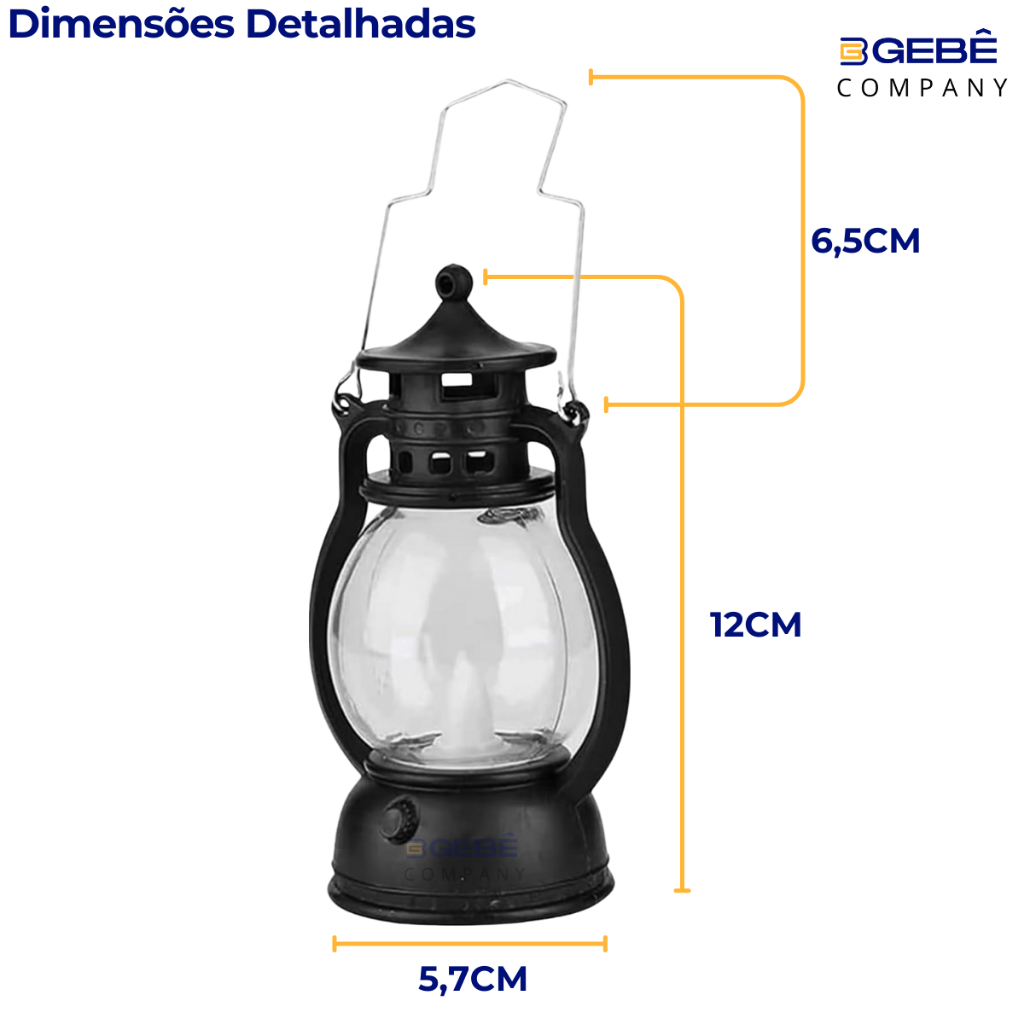 Kit - 4 Até 12 Vela Decorativa Lampião LED Luminária