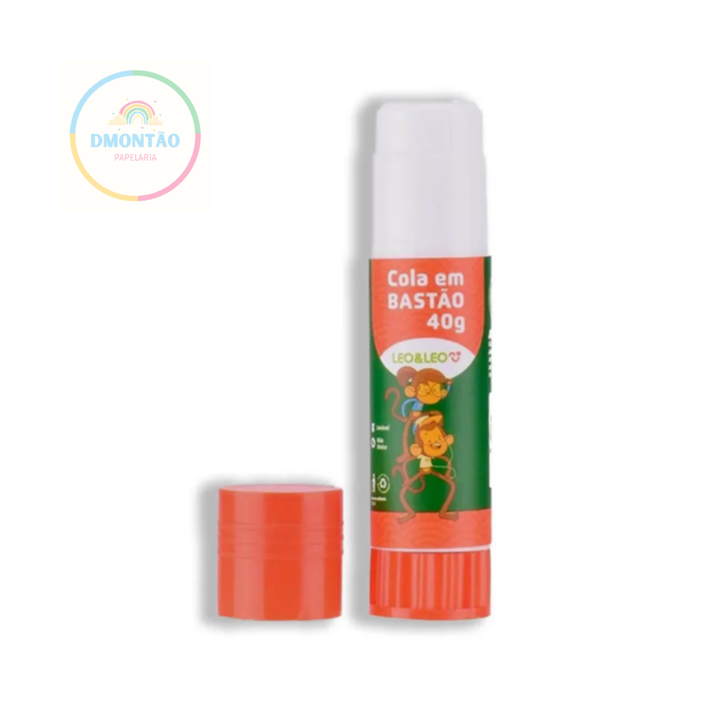 Cola Bastão 40g Leo&Leo  Colagem limpa e secagem rápida