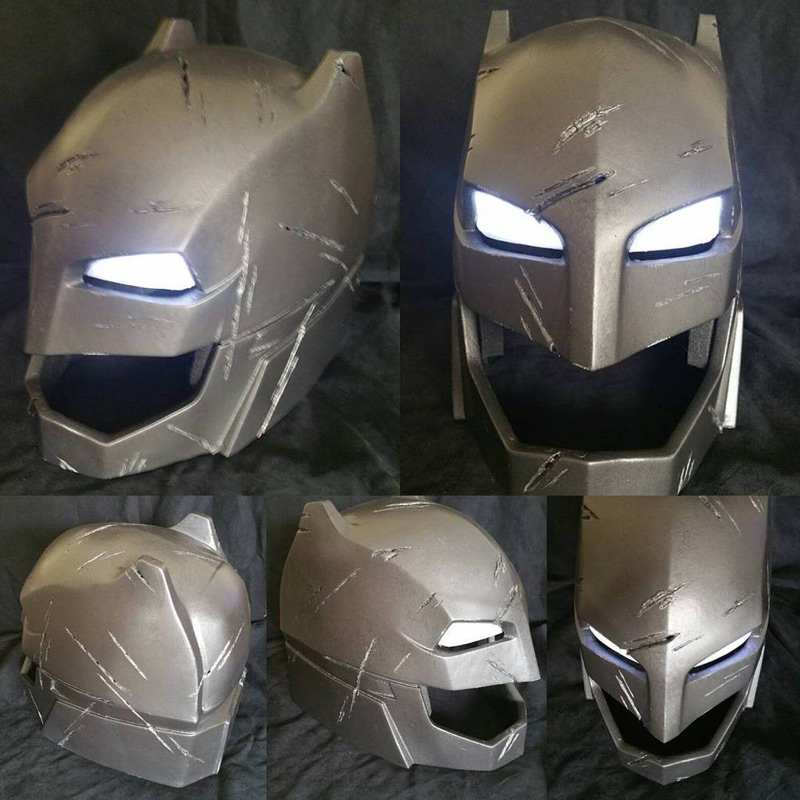 Máscara capacete Batman v superman Ben Affleck armadura dc Liga da justiça