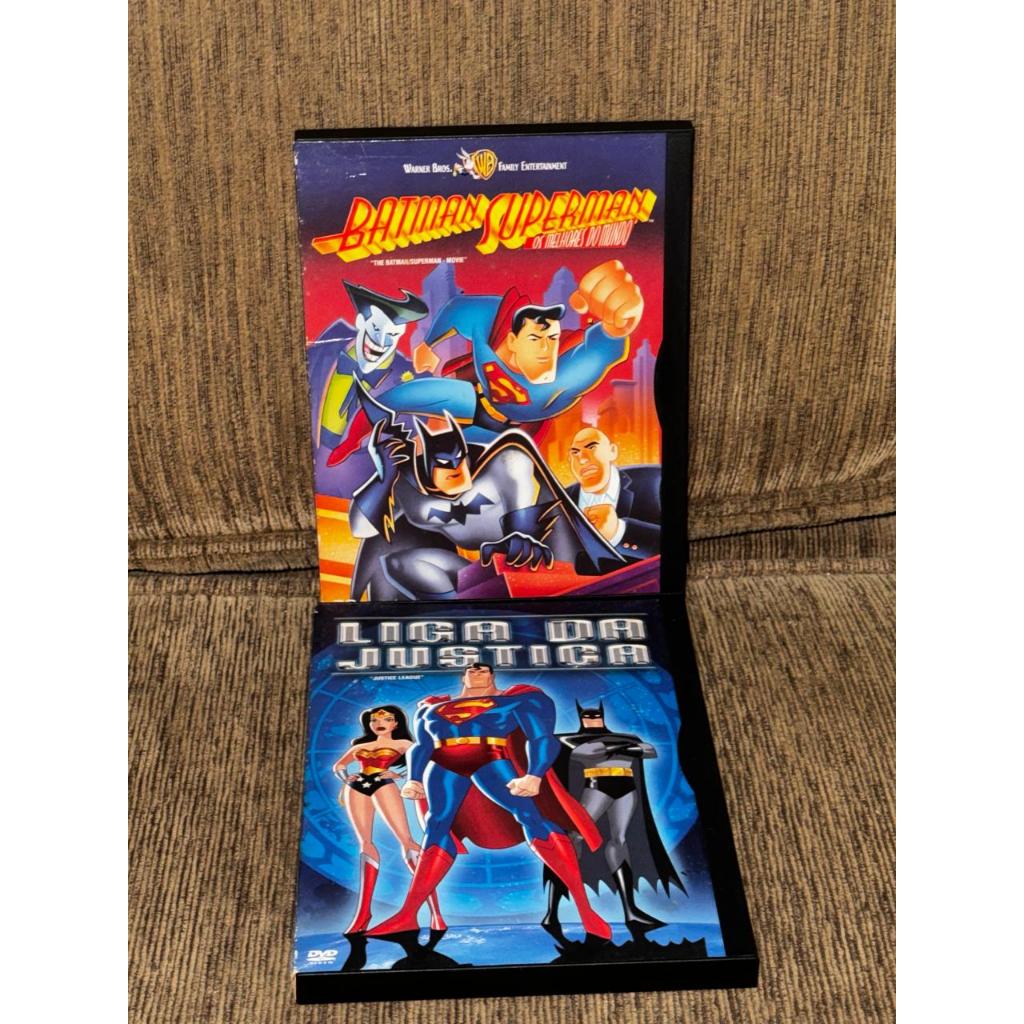 Dvd: Batman Superman Os Melhores Do Mundo + Liga Da Justiça