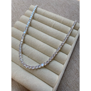 Choker Riviera Redonda Cristal Prata em Oferta na Shopee