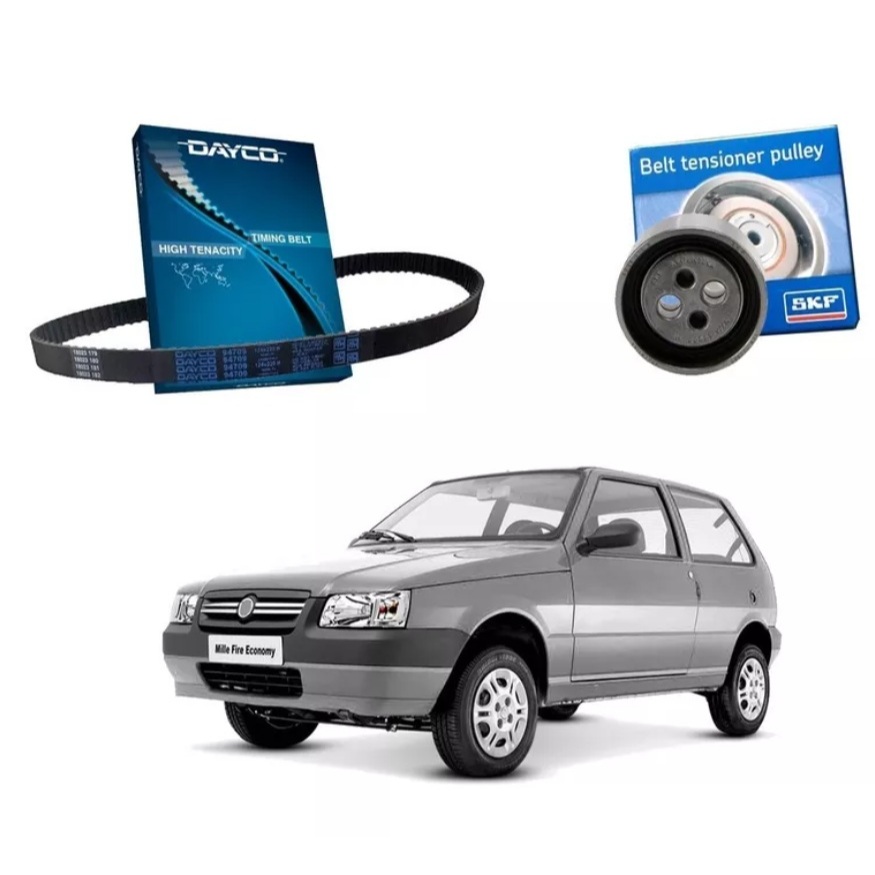 Kit Correia Dentada + Tensor Uno Mille Fire 1.0 2001/2009 em Oferta na Shopee