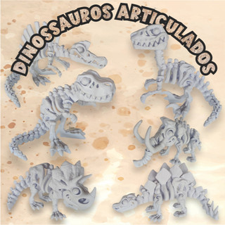 Dinossauro Esqueleto Articulado Fóssil Jurássico Decorativo Educacional Presente Colecionável