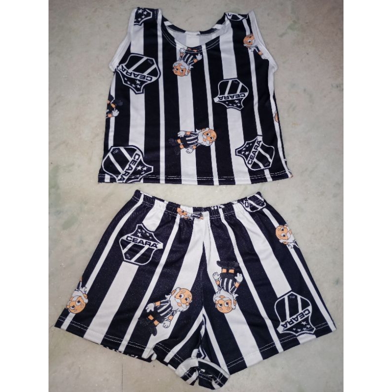 CONJUNTO Pijamas infantis personagens no tecido suede macio e confortável camiseta + short de 2 a 8 anos DE IDADE