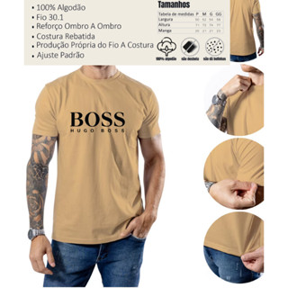 Camiseta Personalizada HBS Premium Camisa Algodão Luxo Vermelha Branca Preta Azul Caqui Cinz P Ao GG em Oferta na Shopee