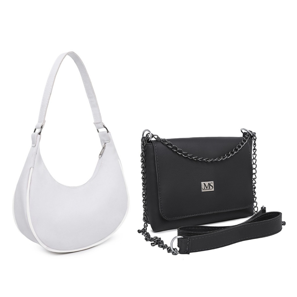 Kit Bolsa Lua + Bolsa Transversal Corrente Reforçada Varias Cores ENVIO IMEDIATO em Oferta na Shopee