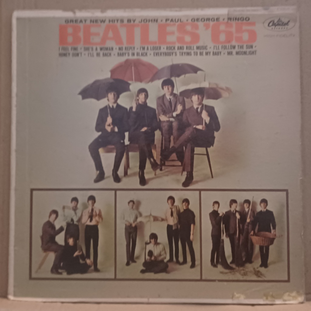 LP Disco De Vinil The Beatles - Beatles '65 - Ed.1964 Mono Import. LP EX Capa G C/ Danos Ler Descr.