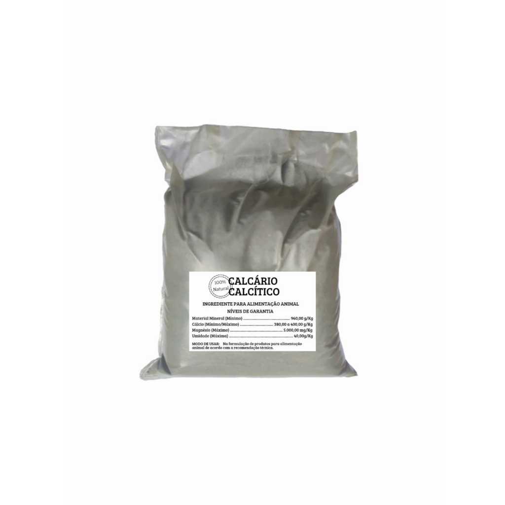 Calcário Calcítico Pó ou Britinha 3Kg para alimentação animal. Poedeiras, equinos, orquídea horta, decoração jardim.