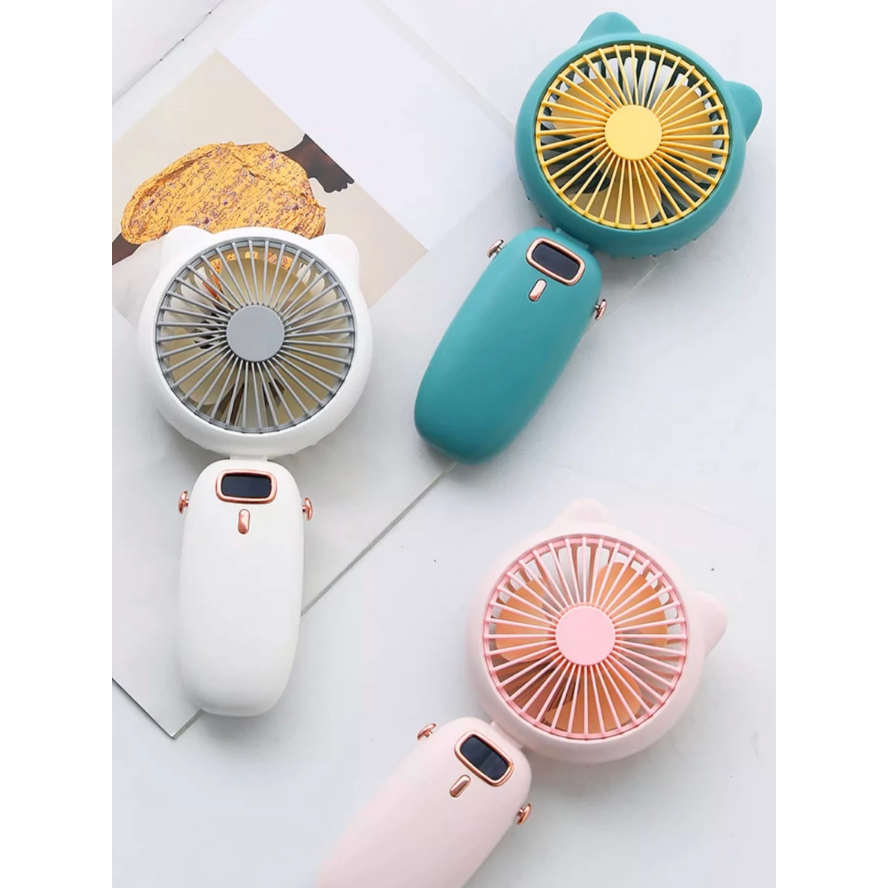 Ventilador Portátil Mini De Mão Mesa Recarregavel Usb 3 velocidades de vento