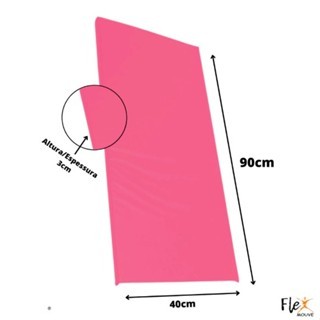 PROMOÇAO COLCHONETE ROSA ACADEMIA / YOGA / PILATES - 90x40x3cm - DUPLA COSTURA TRAVETADA
