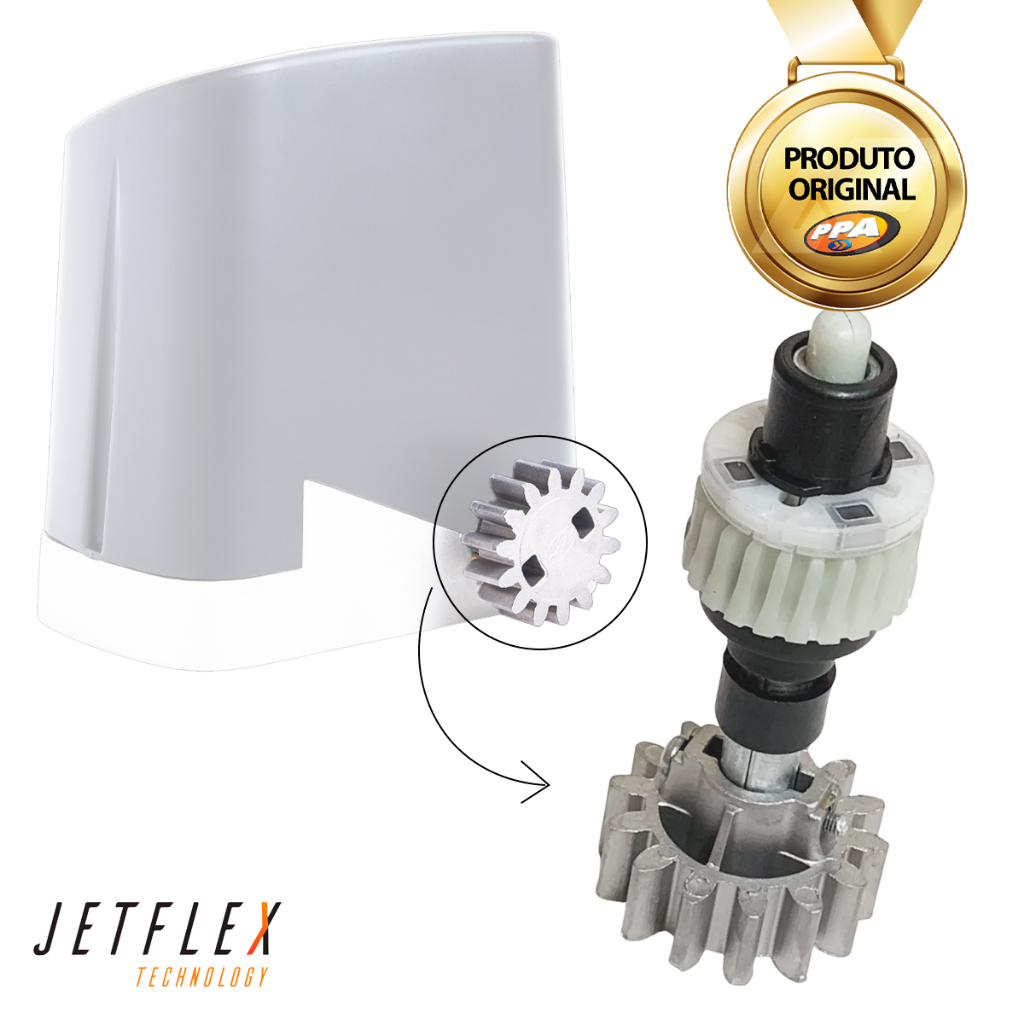 Eixo Completo Motor PPA Dz Home Coroa Z22 Engrenagem Z14