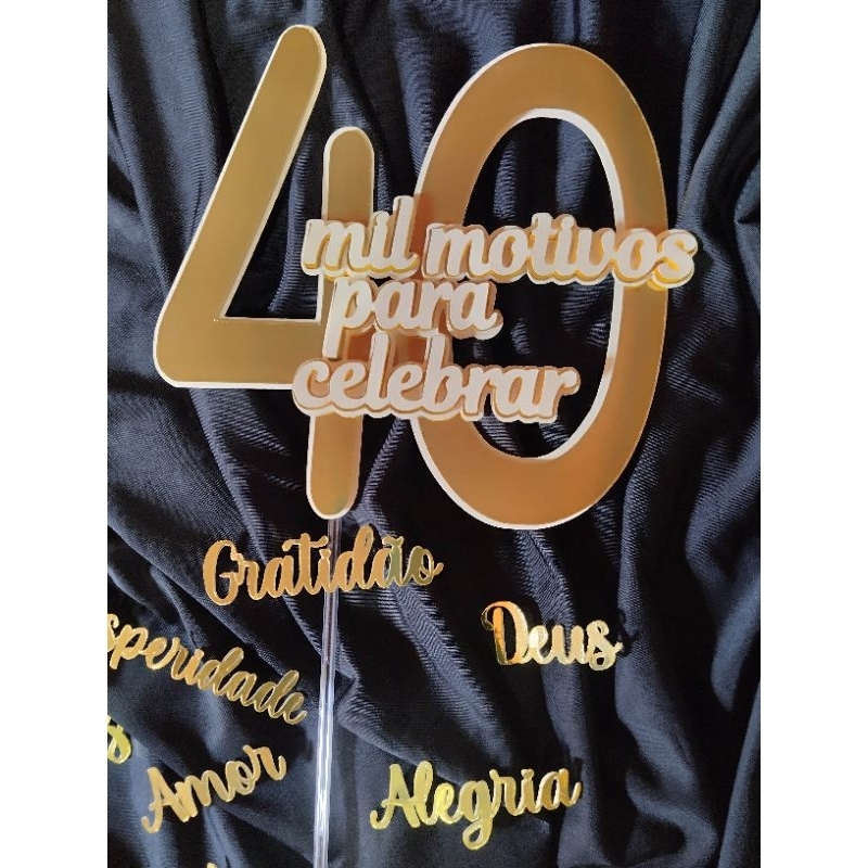 Topo de Bolo Gratidao - Comprar com Melhor Preço em Padaria