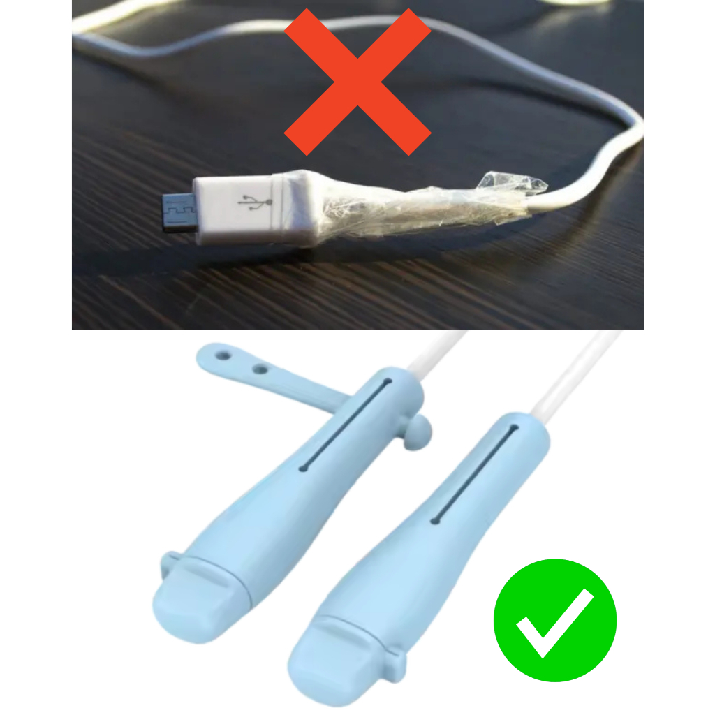 Protetor Capa De Carregador Fio Usb iPhone Android Silicone
