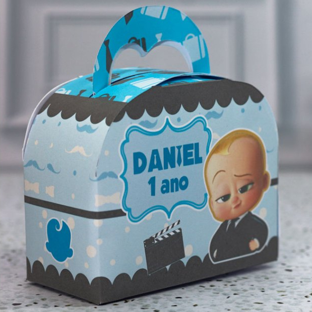 Caixa maleta bolsinha lembrancinha Poderoso Chefinho personalizado festa infantil