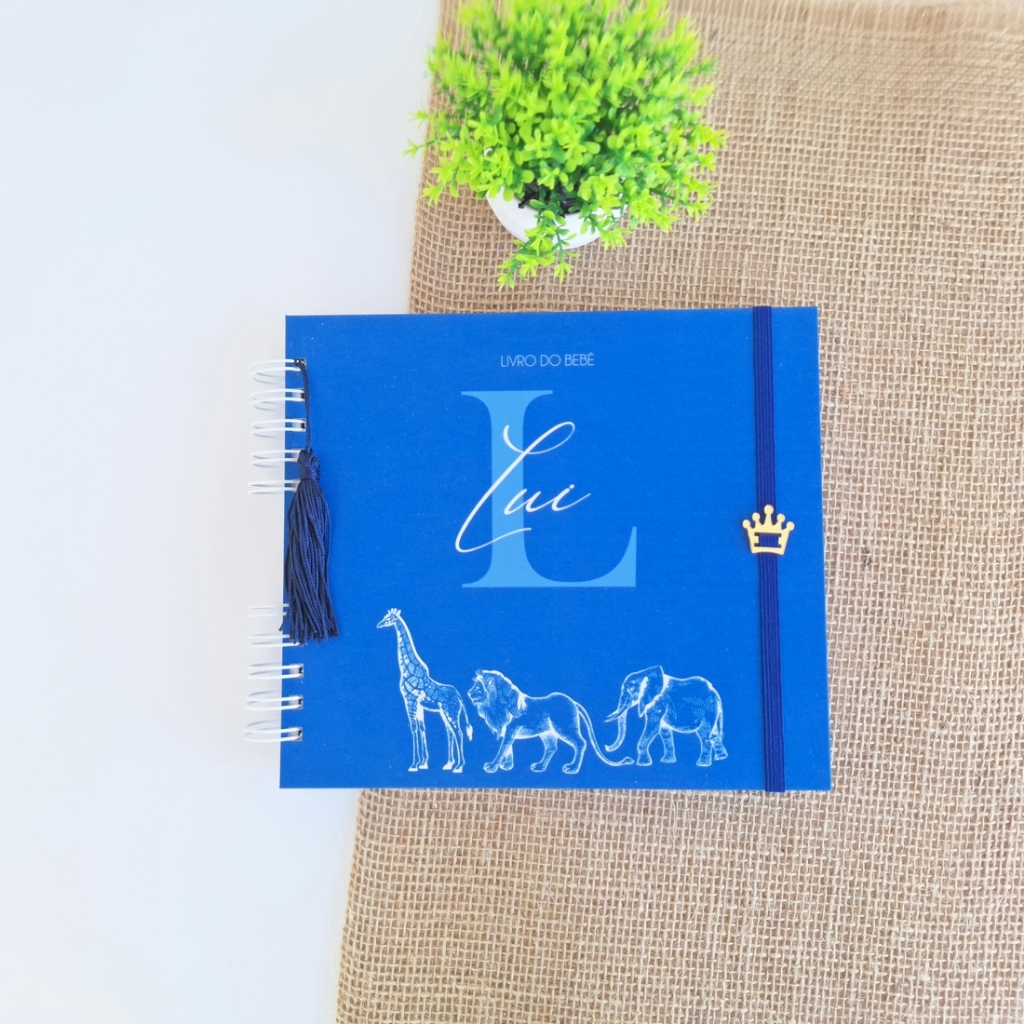 Livro do bebê Safari Alfabeto Azul