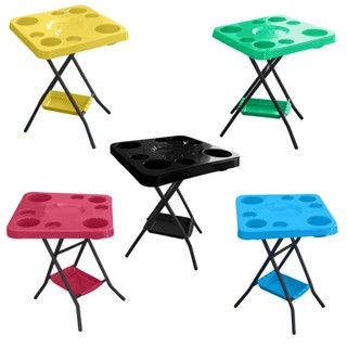 Mesinha Petisqueira Multiuso Dobrável Desmontavel Portátil Bandeja Churrasco Bar Piscina Área Lazer em Oferta na Shopee