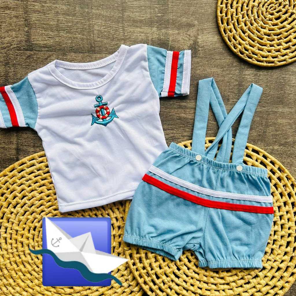 Jardineira de bebê menino + camisa principe Roupinha de bebê menino 3 a 7 meses