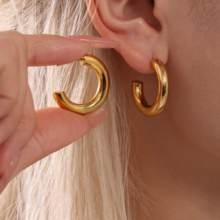 1 Par/set Simples Pequeno Círculo Brincos Moda Feminina Geometria C Em Forma De Argola Acessórios De Jóias em Oferta na Shopee